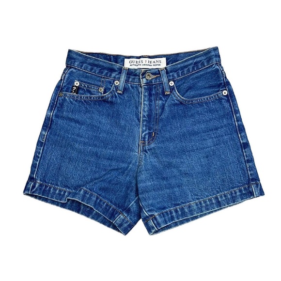 Guess Shorts Vintage Guess Blue Denim Shorts Poshmark
